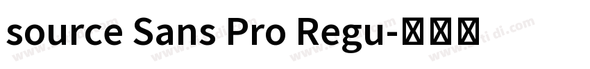 source Sans Pro Regu字体转换